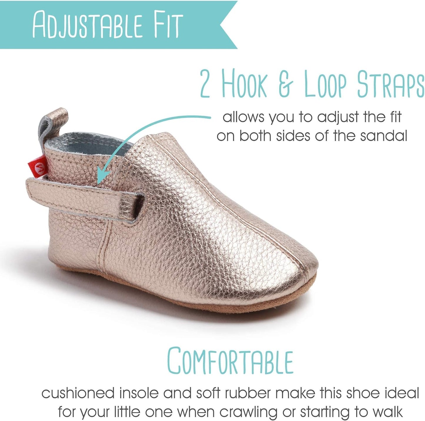 Unisex-Baby Leather Baby Shoes