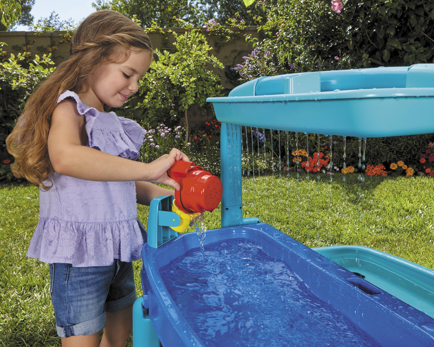 Easy Store Outdoor Folding Water Play Table, Kids Ages 3+