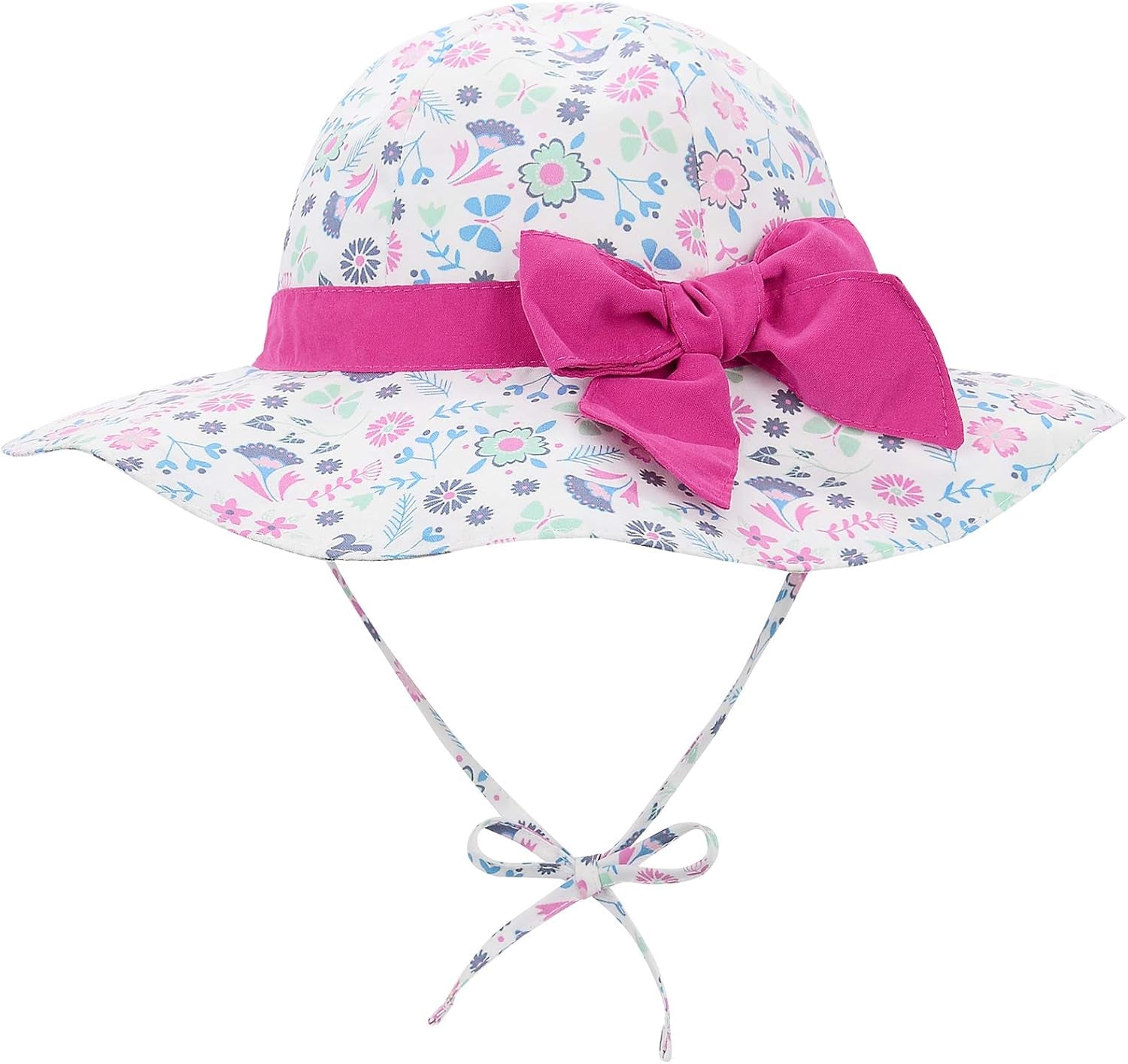 Baby Sun Hat Toddler Baby Girl Hats UPF 50+ Summer Kids Beach Wide Brim Bucket Caps