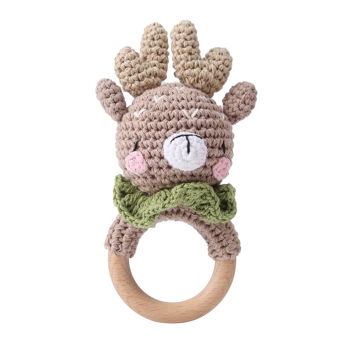 1Pc Baby Animal Crochet Rattle 0 12 Months Baby Toys Mother Kids Infant Teether Gym Hanging Mobile Pandants Montessori Baby Toys