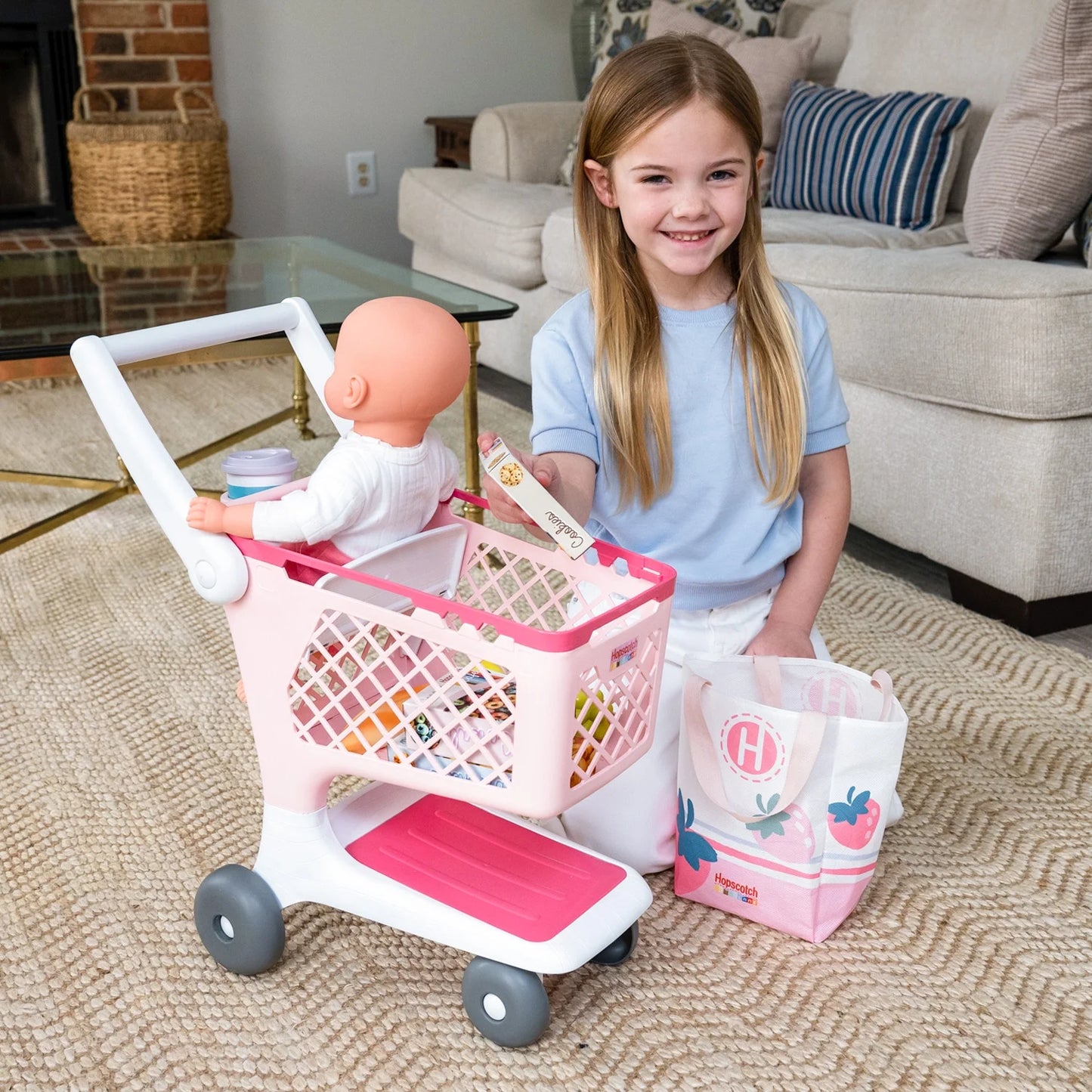 My Baby Doll'S Shopping Cart, Baby Doll Accessory-10 Play Pieces, Children Ages 2+