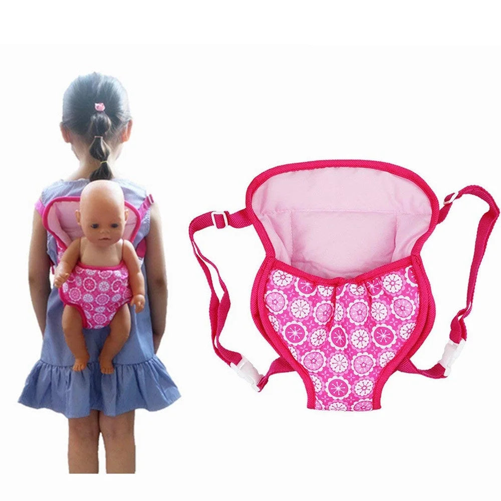 Baby Doll Carrier Backpack Doll Accessories Front/Back Carrier