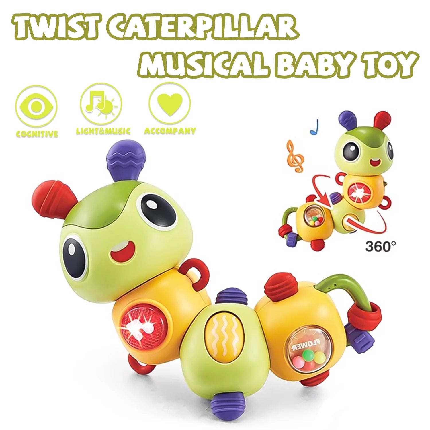 Toys for 1 Year Old, Infant Musical Toys, Baby Educational Learning Toys, Toddler Toys for 1 2 3 Year Old Girl Boys