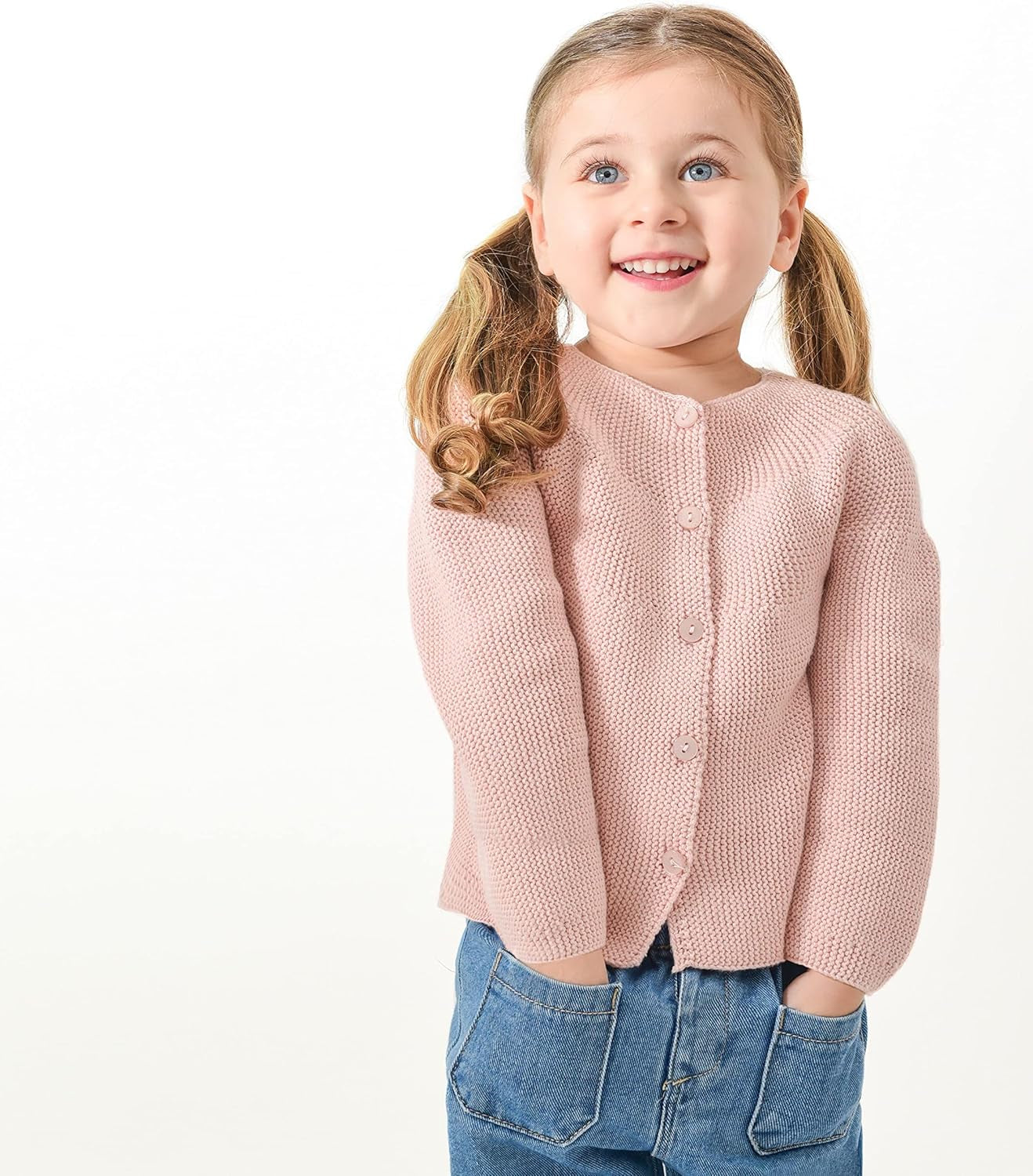 Baby Girl Knit Sweater Long Sleeve Cardigan