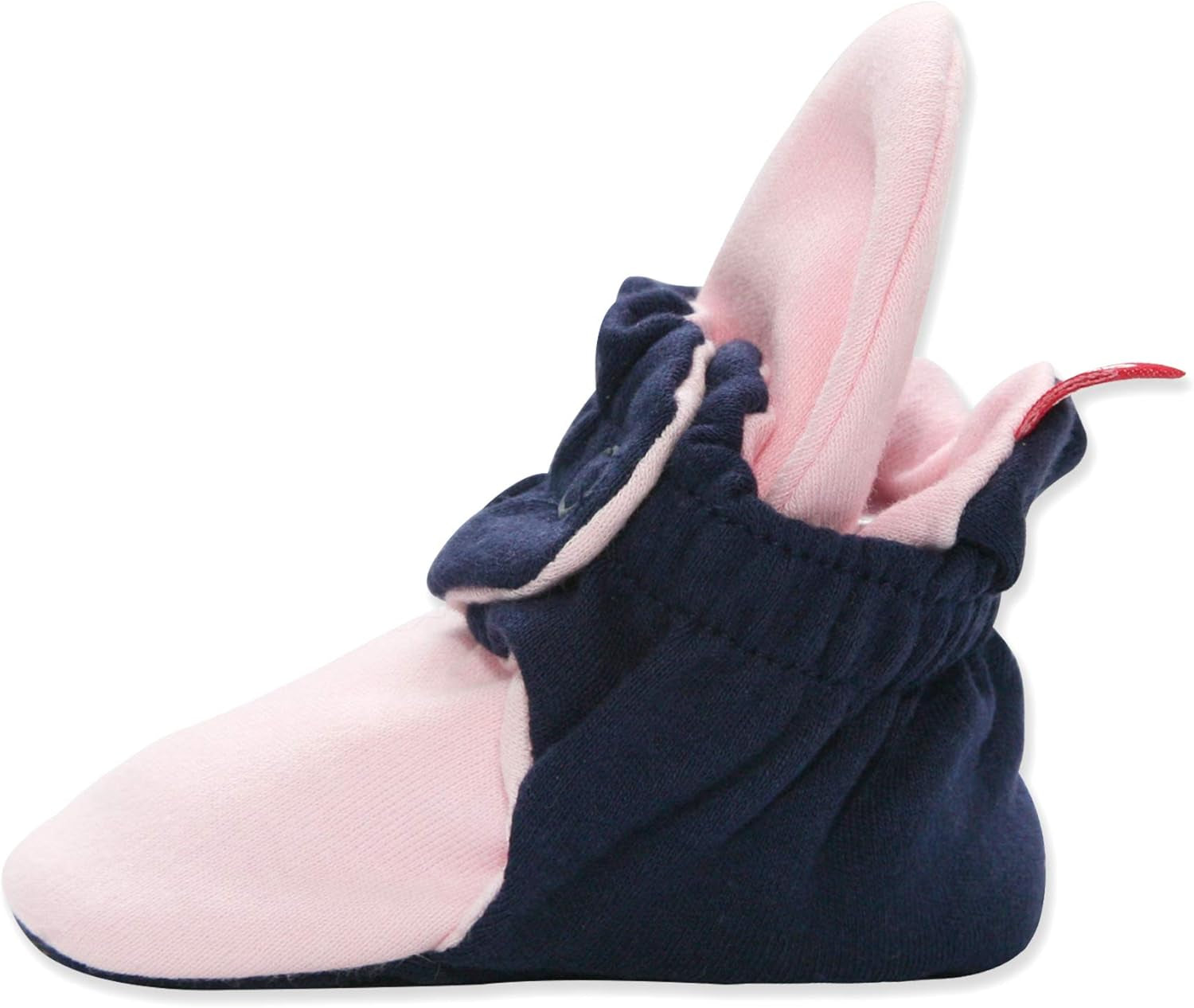 Organic Cotton Baby Booties, Soft Sole Stay-On Baby Shoes