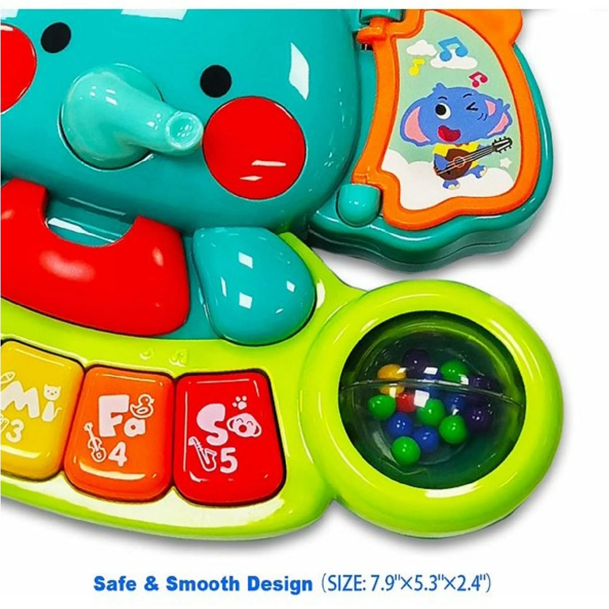 Baby Toys 6 to 12 Months, 6 Month Old Baby Toys 0-6 Months Infant Toys 6-12 Months Elephant Musical Light up Baby Piano Toy 9 12 18 Month Old Baby Toys