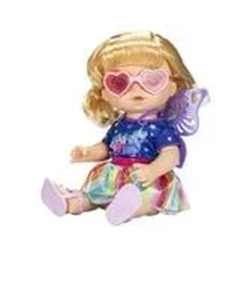 Magical Styles Baby 12 Inch Doll Blonde Hair, with 9 Dress up Accessories