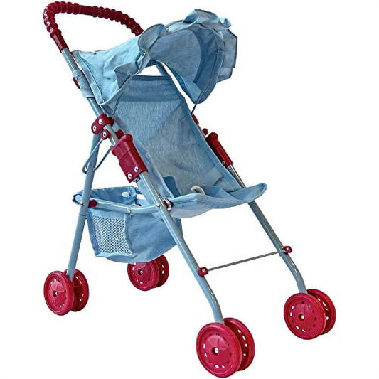 Baby Doll Stroller My First Toy Stroller Light Denim