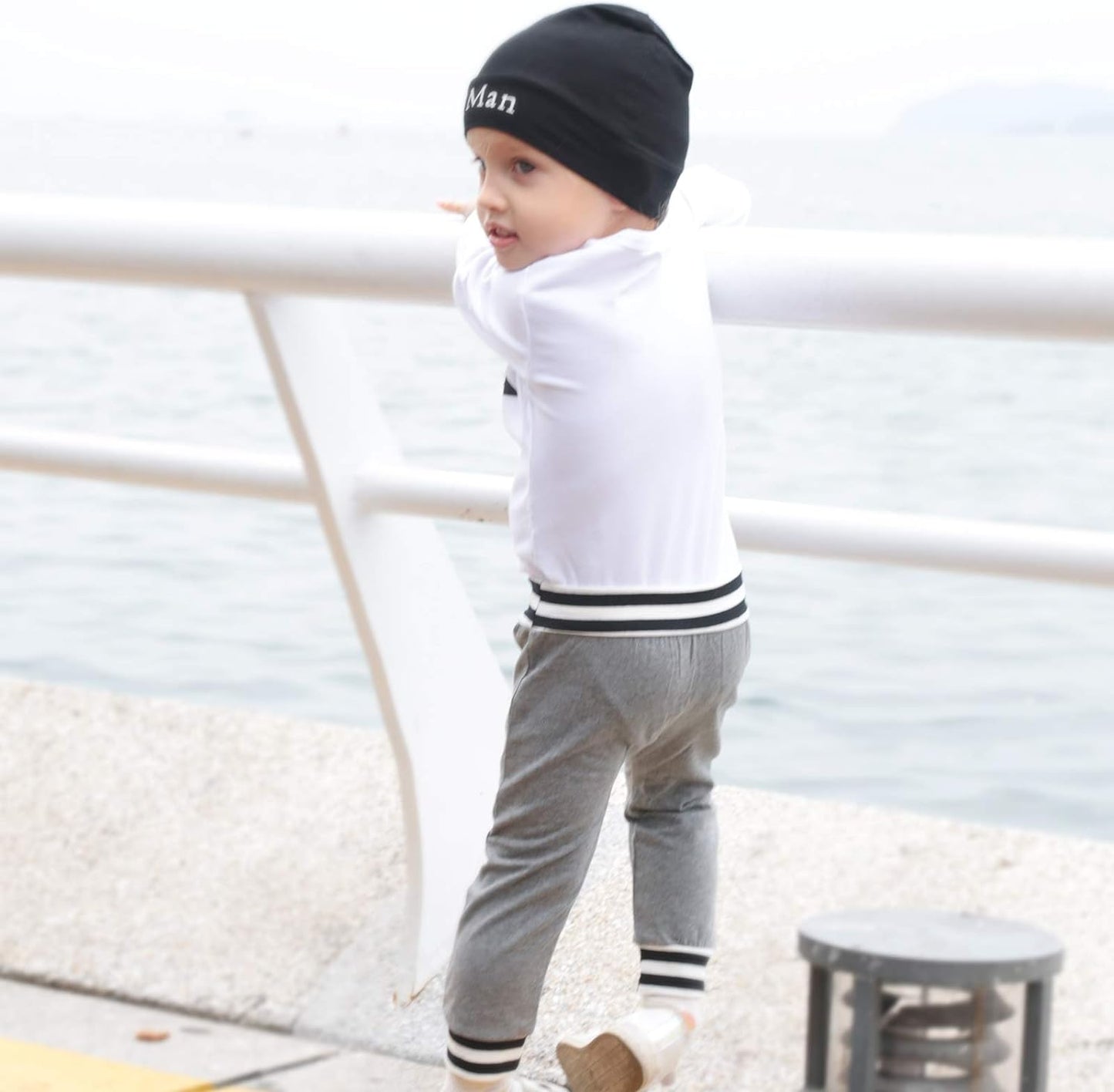 Newborn Infant Baby Boy Clothes Fall Winter Outfits New to the Crew Outfit Toddler Baby Boy Clothes Set