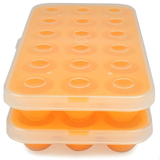 Silicone Baby Food Storage Tray (2 Pack) - Pop Out 1Oz Portion Silicone Freezer Tray - Non Toxic, BPA & PVC Free - Great Mother'S Day Gift