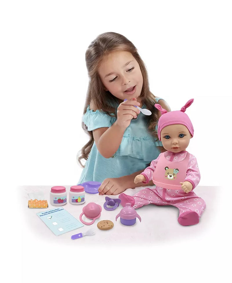 Little Darlings Baby Doll Feed and Care Deluxe Play Set