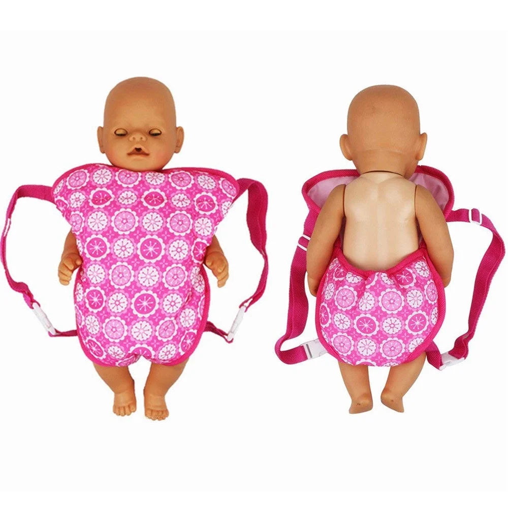 Baby Doll Carrier Backpack Doll Accessories Front/Back Carrier