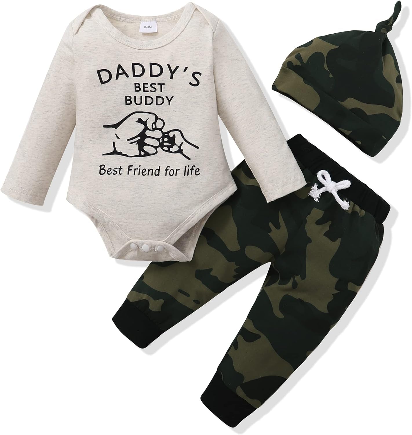 Newborn Baby Boy Clothes Outfits Infant Boy Letter Print Romper Pants Clothing Set