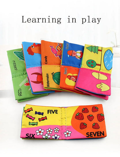 4 Pack Baby Books Toys 0-6 Months,Soft Crinkle Books Baby Toys Baby Books for Infants Car Seat Stroller Basket Stuffers Shower Gift Sensory Toys Early Education Toys for Babies 6-12-18 Month