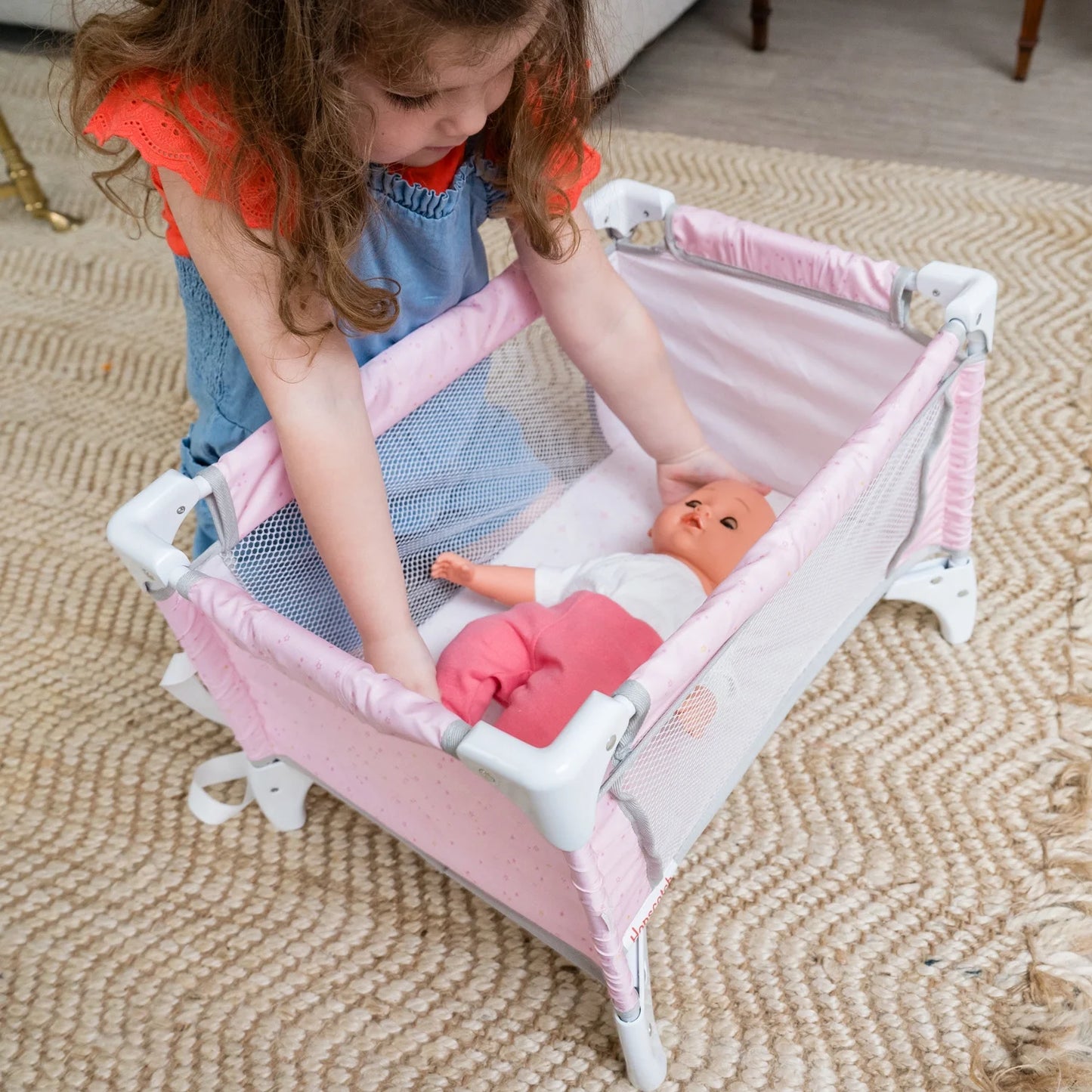 My Baby Doll’S Plastic Travel Crib, Baby Doll Accessory, Children Ages 2+