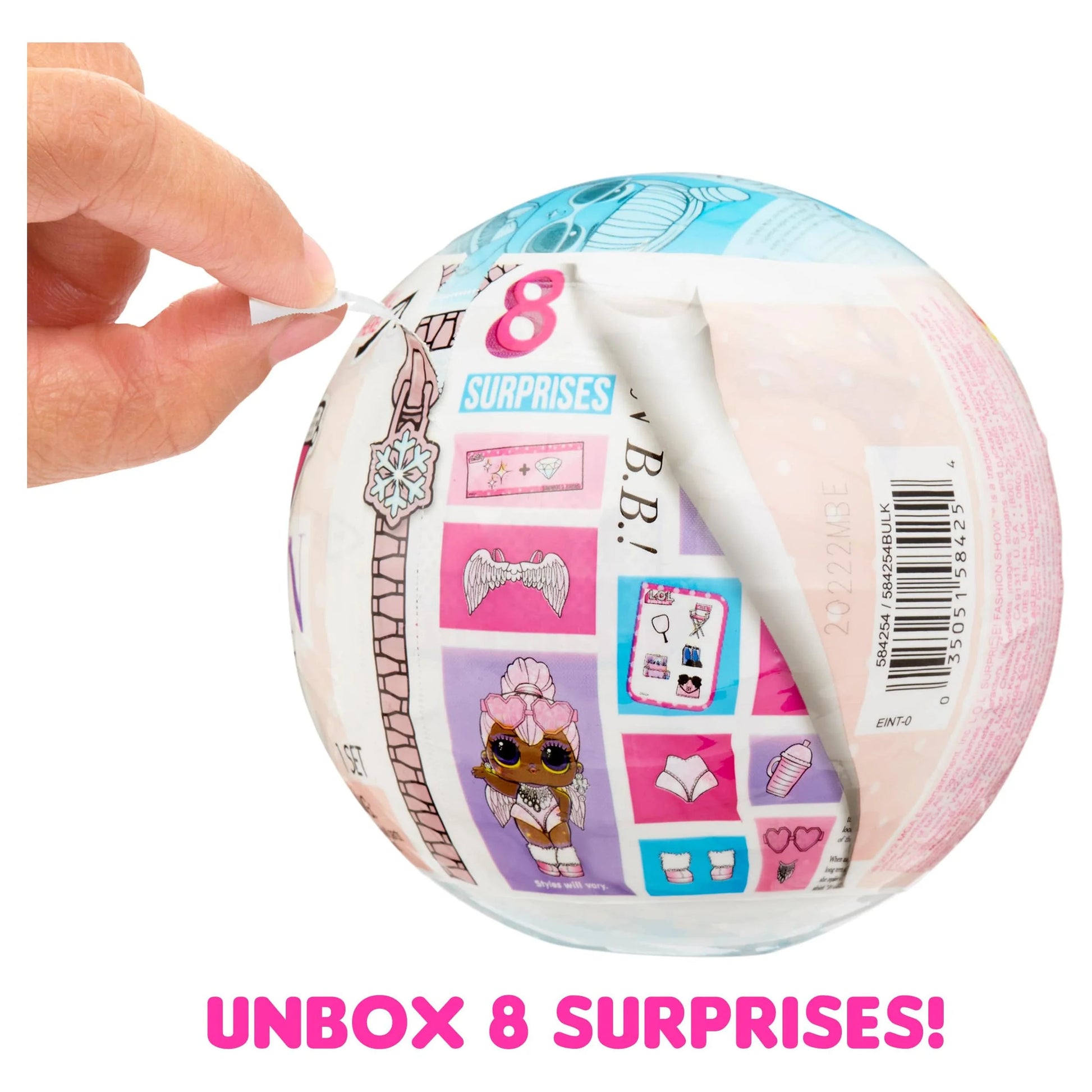 (4 Pack) L.O.L. Surprise Fashion Show Dolls in Paper Ball with 8 Surprises, Accessories, Collectible Doll, Paper Packaging, Fashion Theme, Fashion Toy Girls Ages 4 +