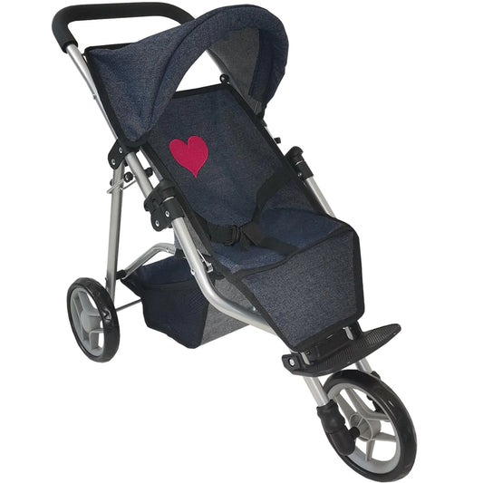 Baby Doll Stroller Jogging Toy Stroller Denim