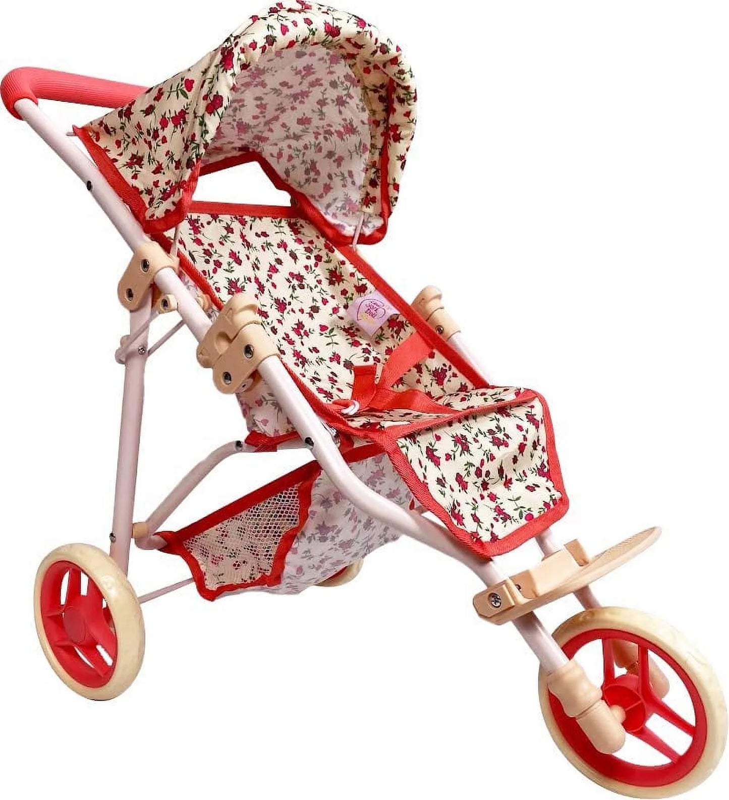 Baby Doll Stroller Jogging Toy Stroller Floral