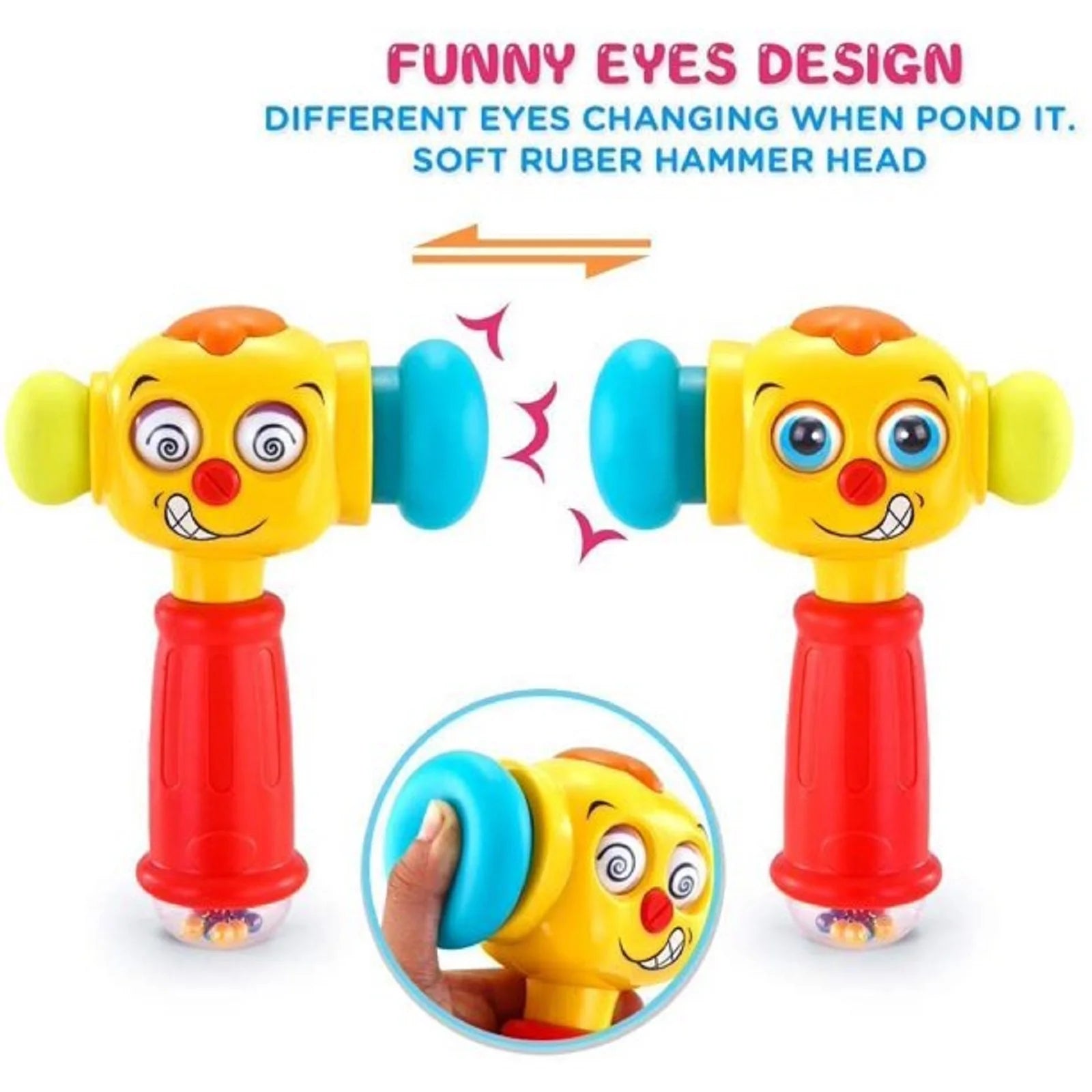 Baby Toys 6 to 12 Months Infant Toys Funny Baby Hammer with Music Sound & Light,Grab Shake Pound Baby Toys 6-12 Months,Boy Girl Gifts Baby Toys for 12-24 Months