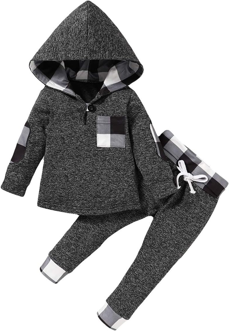 Baby Boy Outfits for 12 Month Baby Clothes Boy Long Sleeve Pants Set Infant Fall Baby Boy Clothes 12-18 Months Winter