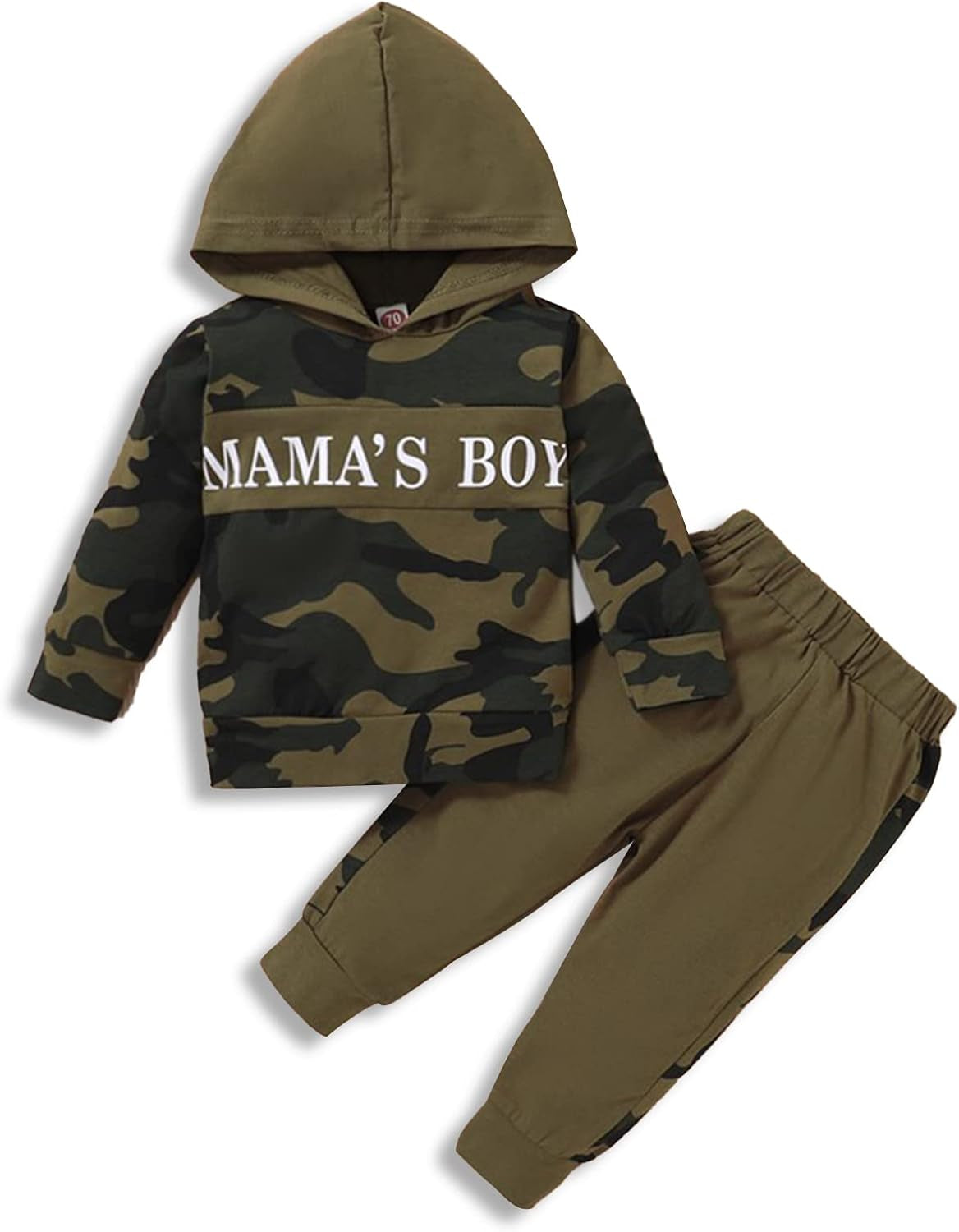 Newborn Baby Boy Clothes Outfits Camo Letter Print Long Sleeve Hoodies Sweatshirt Pants Infant Boys Fall Winter Clothing Set