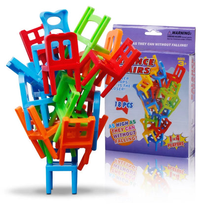 Christmas Gifts Family Board Game Children Educational Toy Balance Stacking Chairs Office Game for Ages 3 4 5 6 7 8 9 10 Year Old Boys and Girls