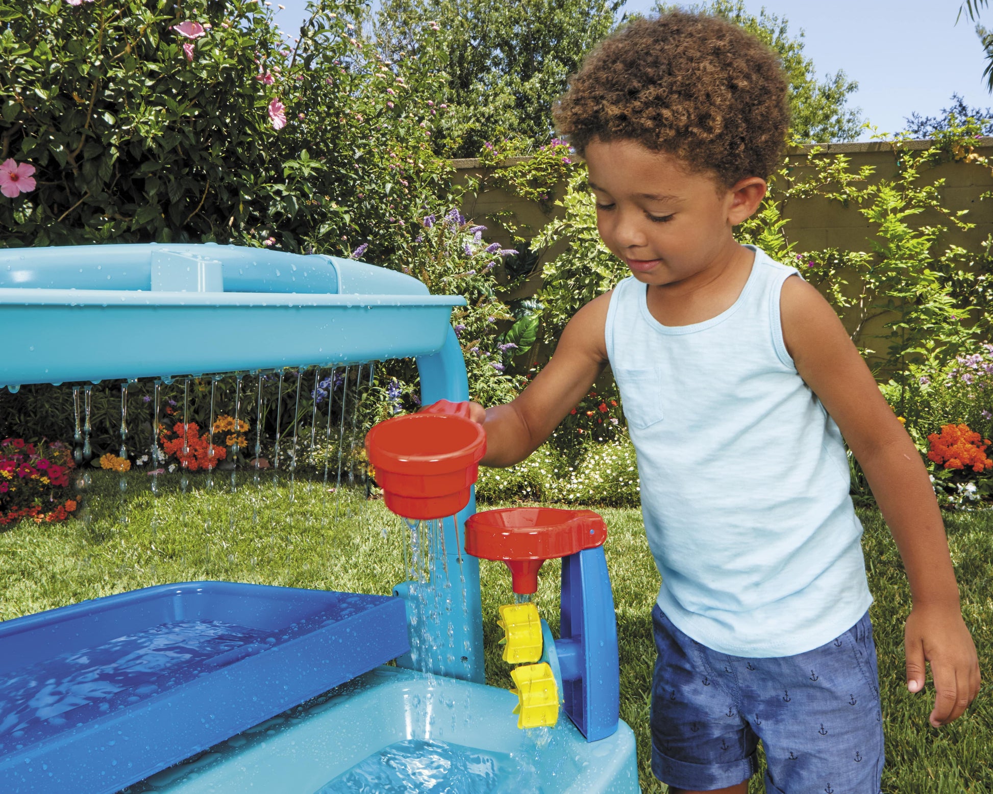 Easy Store Outdoor Folding Water Play Table, Kids Ages 3+