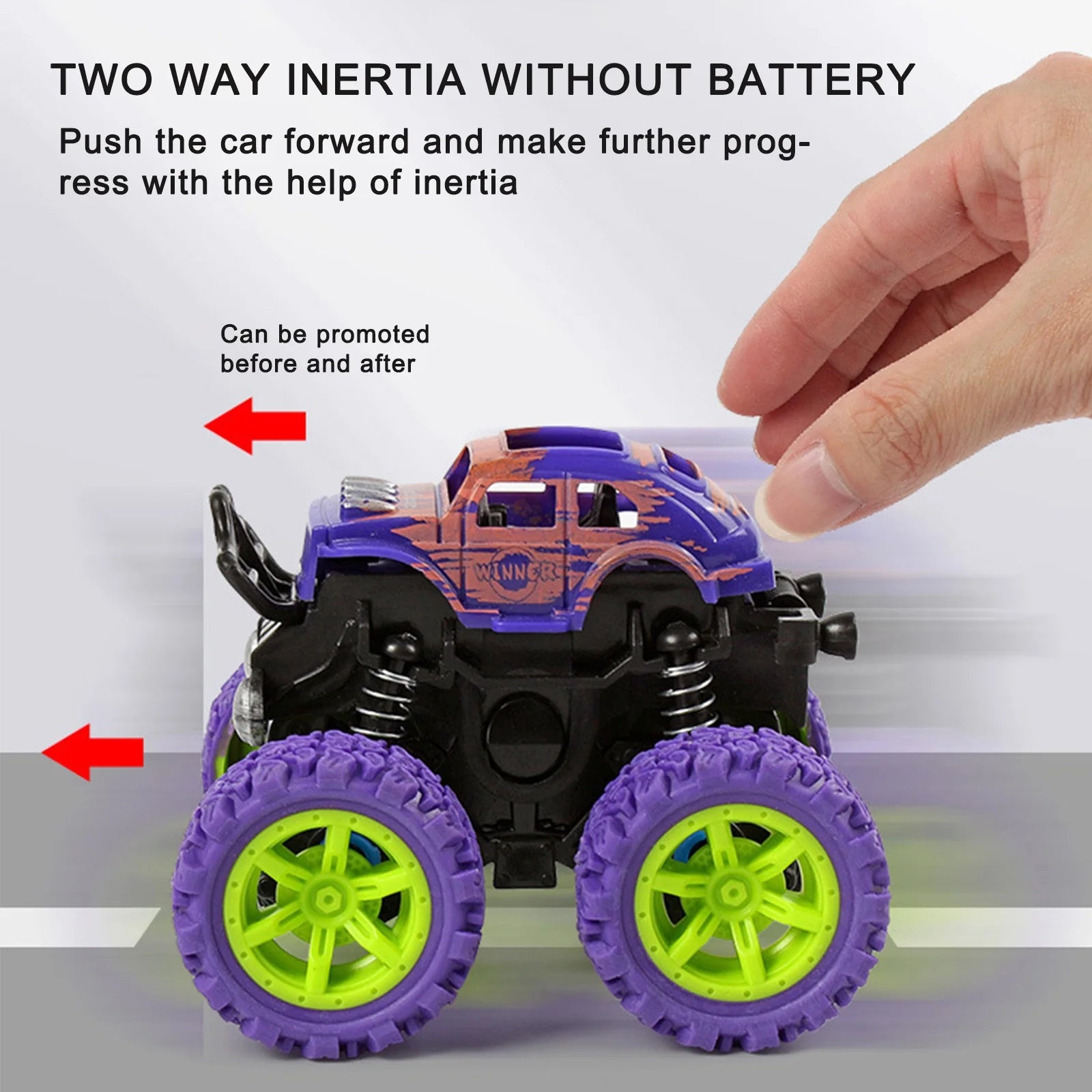 Monster Trucks Toys Pull Back Cars Toy for Toddler, Friction Powered Monster Truck ,Cars Birthday for Kids Boys and Girls