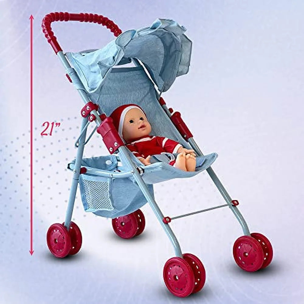 Baby Doll Stroller My First Toy Stroller Light Denim