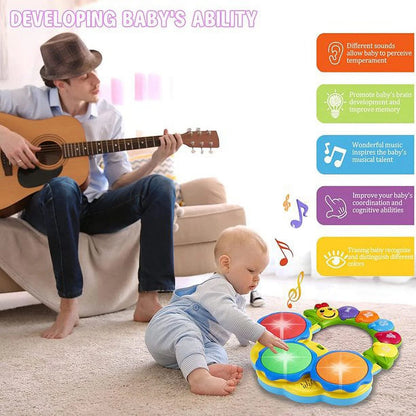 Adorable Unisex Kid 3-6 Years Toy Musical Instrument, ABS Green