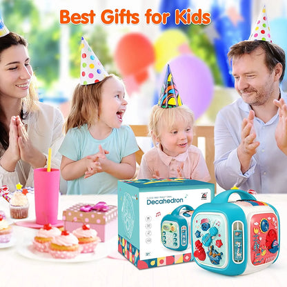 Baby Toys 12-18 Months Baby Activity Cube Infant Toys Gifts for 1 2 3 Year Old Boys Girls Kids Toddlers Learning Educational Toys All in One Baby Musical Toys for Toddlers 1-3 Birthday Gifts