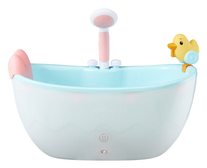 Baby Doll Musical Light up Bathtub with Working Shower, Fits Dolls up to 17", Ages 3+