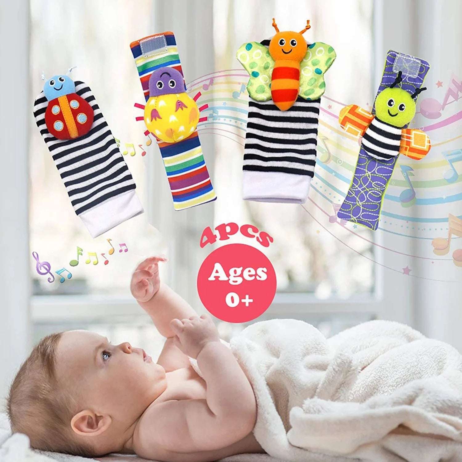 Baby Toys 0-6 Months, 17 Pcs Baby Rattles Toys Teething Toys for Babies 0-3-6-12-18 Months, Early Development Learning Toy Newborn Toy Baby Boy Girl Birthday Gifts