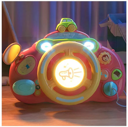 Baby Sensory Toys for 1 Year Old, Musical Steering Wheel Toy for Toddlers 1 2 Years Birthday Christmas Gifts