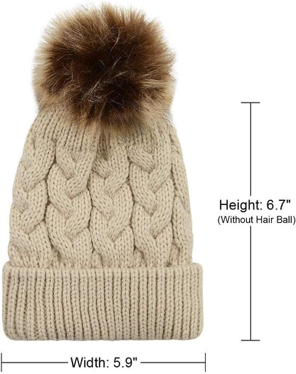 Baby Girl Hats Infant Baby Beanie Winter Hat Pom Pom Warm Toddler Boys Beanies Kids Cap