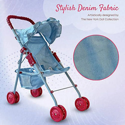 Baby Doll Stroller My First Toy Stroller Light Denim