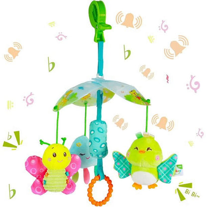 Toddlers Baby Toys Clip-On Car Seat Toys and Baby Stroller Toys with Hanging Rattles Baby Sensory Toys