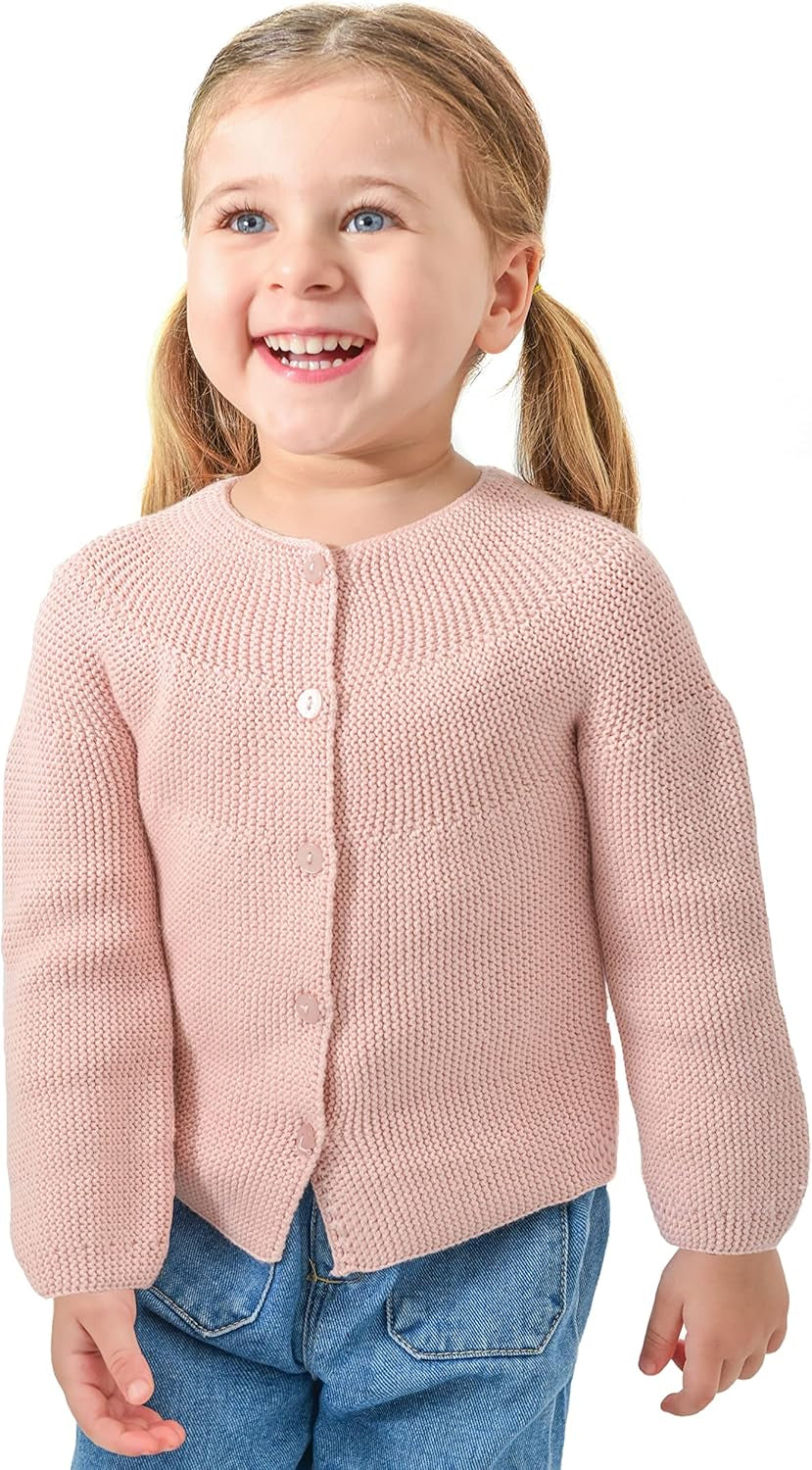 Baby Girl Knit Sweater Long Sleeve Cardigan