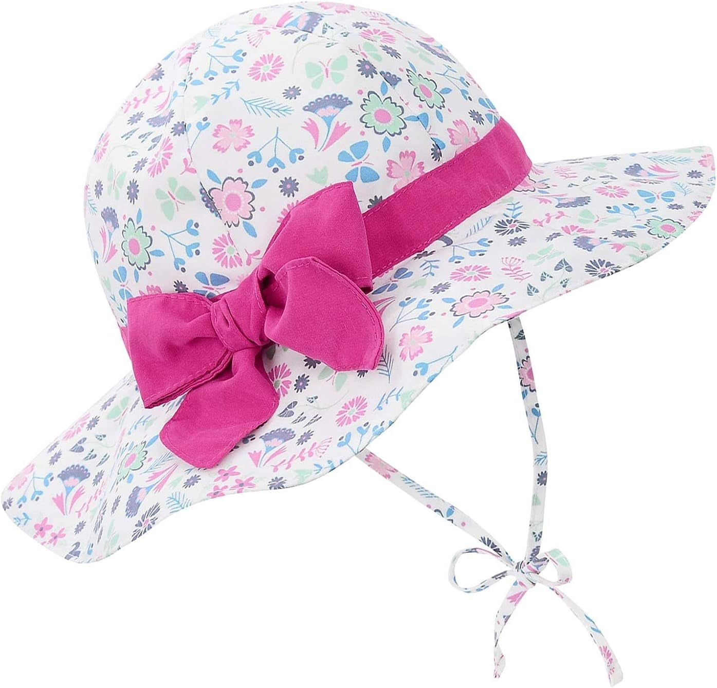 Baby Sun Hat Toddler Baby Girl Hats UPF 50+ Summer Kids Beach Wide Brim Bucket Caps