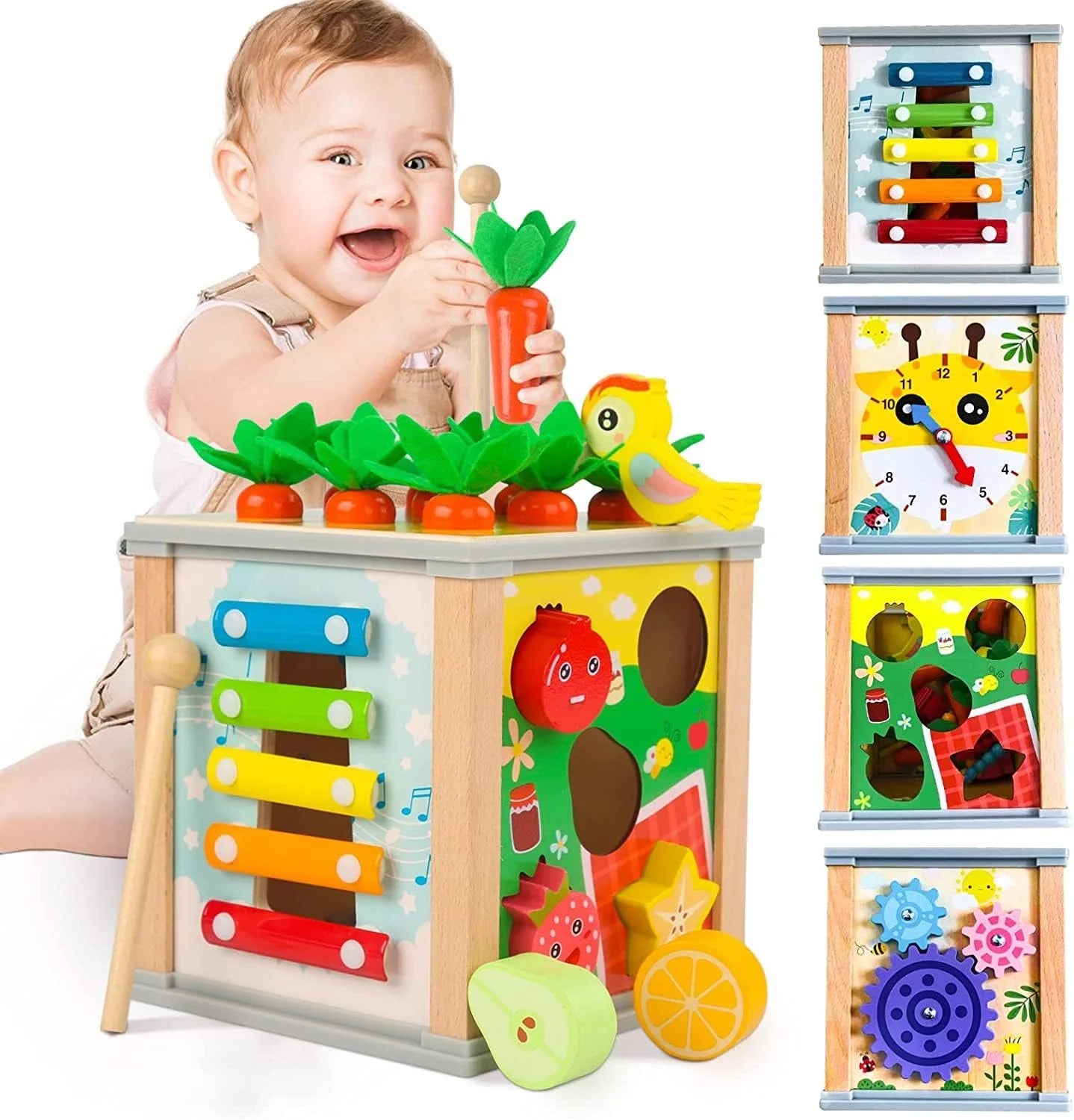 Shape Sorter Toys for Baby 12-24 Months, Montessori Toys for Toddlers 1 2 Years Old Boys Girls Christmas Gifts