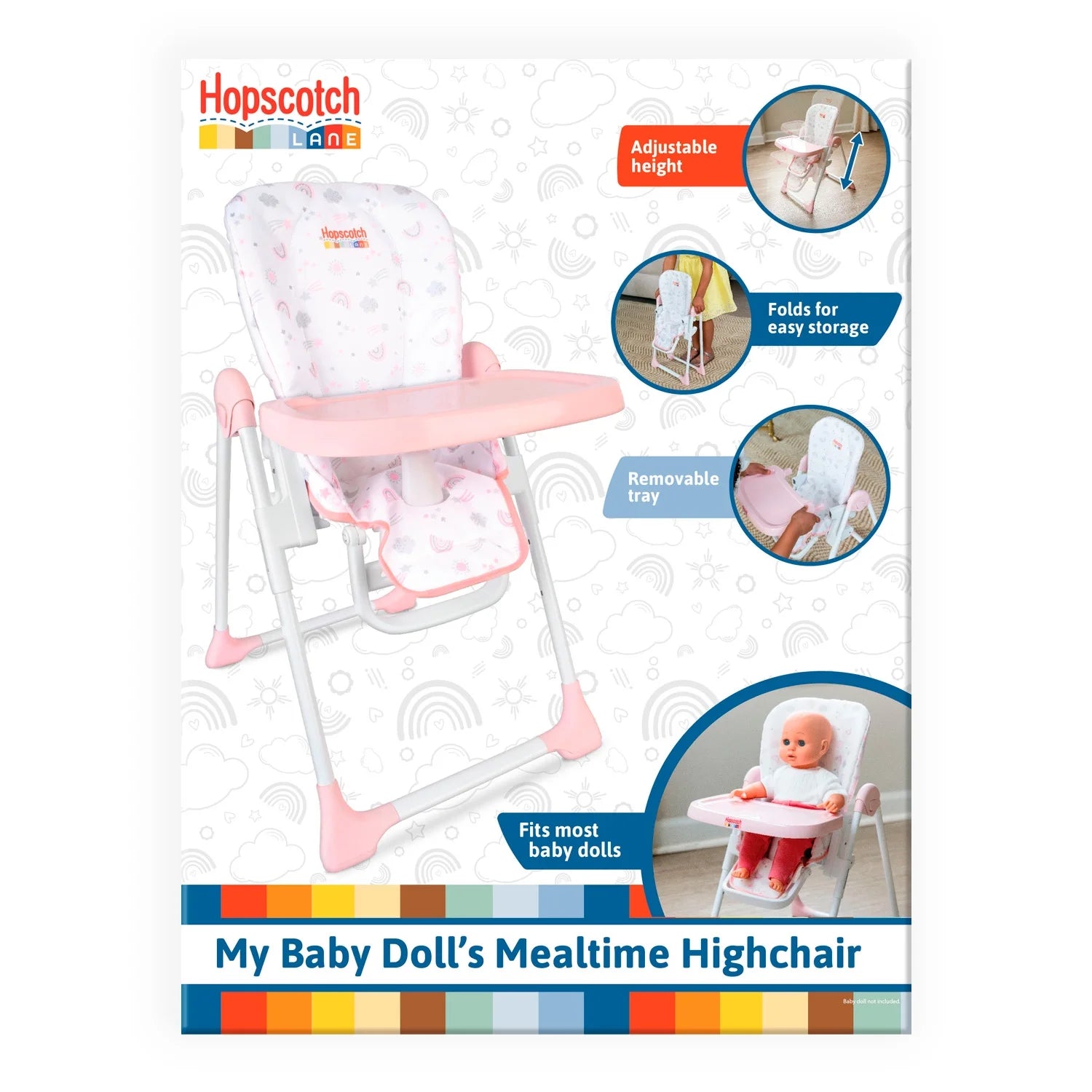 My Baby Doll'S Mealtime High Chair, Baby Doll Furniture Accessory, Children Ages 2+