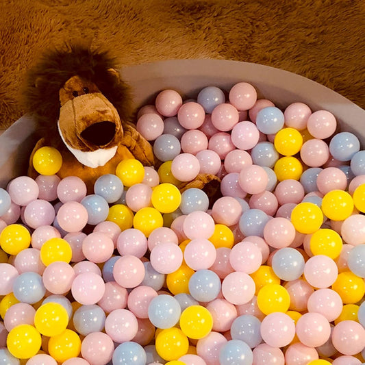 Toddlers Ball Pit Balls Pack of 100 - Bpa&Phthalate Free Non-Toxic Crush Proof Soft Plastic Balls Soft Plastic Ball for 1 2 3 4 5 Years Old Baby Kids Birthday Party Ball Pool