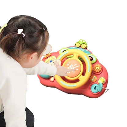 Baby Sensory Toys for 1 Year Old, Musical Steering Wheel Toy for Toddlers 1 2 Years Birthday Christmas Gifts