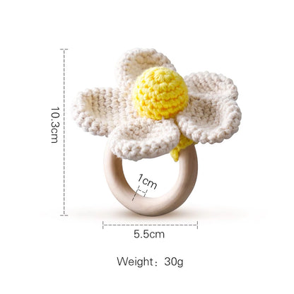 1Pc Baby Animal Crochet Rattle 0 12 Months Baby Toys Mother Kids Infant Teether Gym Hanging Mobile Pandants Montessori Baby Toys