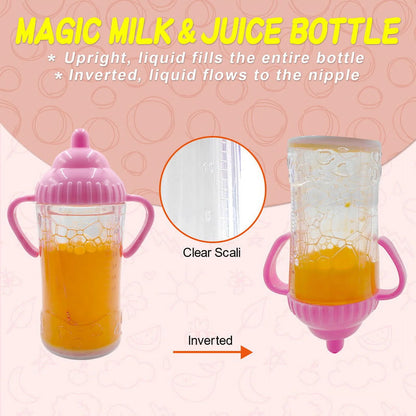 Doll Bottle Set, Baby Doll Disappearing Magic Bottles 4 Pcs