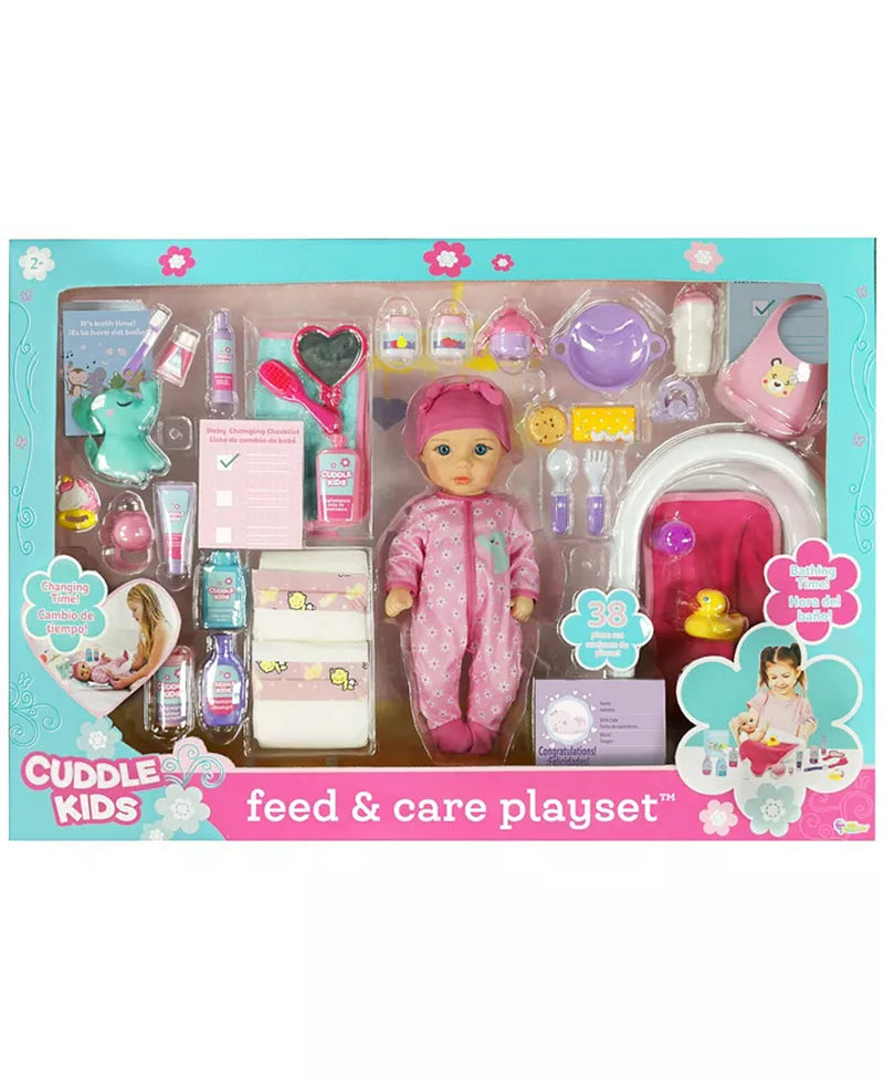 Little Darlings Baby Doll Feed and Care Deluxe Play Set