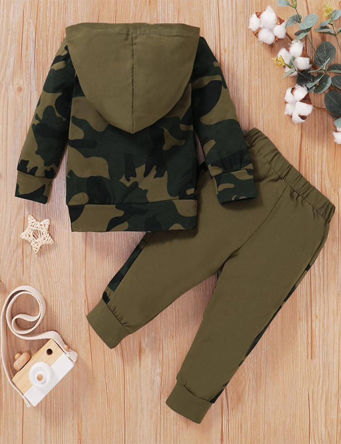 Newborn Baby Boy Clothes Outfits Camo Letter Print Long Sleeve Hoodies Sweatshirt Pants Infant Boys Fall Winter Clothing Set