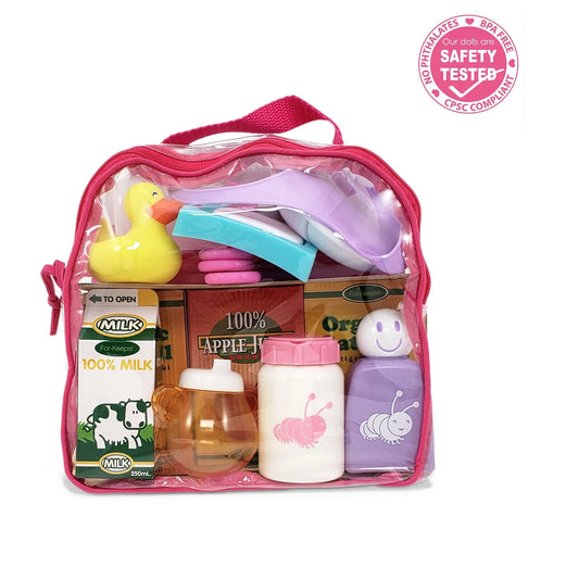 for Keeps! 20 Pcs Baby Doll Essentials Accessory Bag