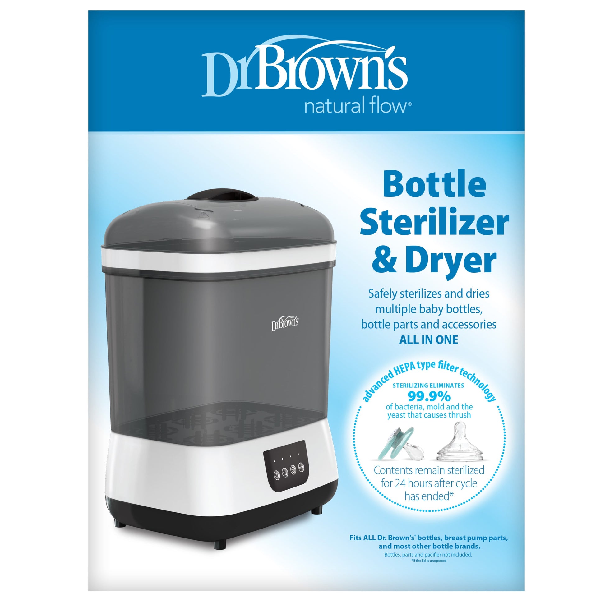 All-In-One Sterilizer & Dryer for Baby Bottles, Parts & Other Newborn Essentials