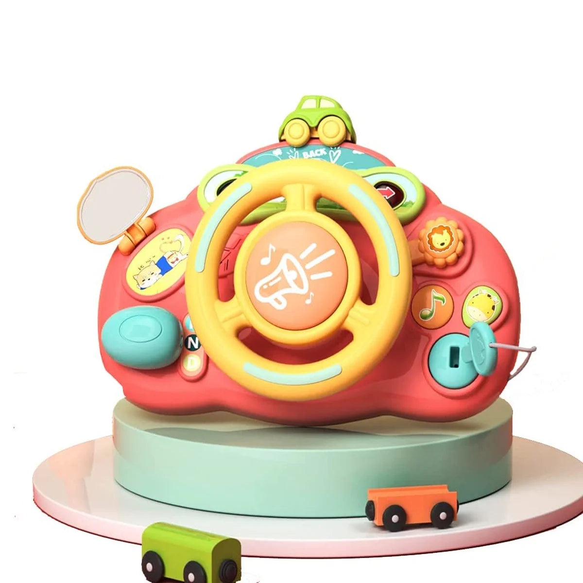 Baby Sensory Toys for 1 Year Old, Musical Steering Wheel Toy for Toddlers 1 2 Years Birthday Christmas Gifts